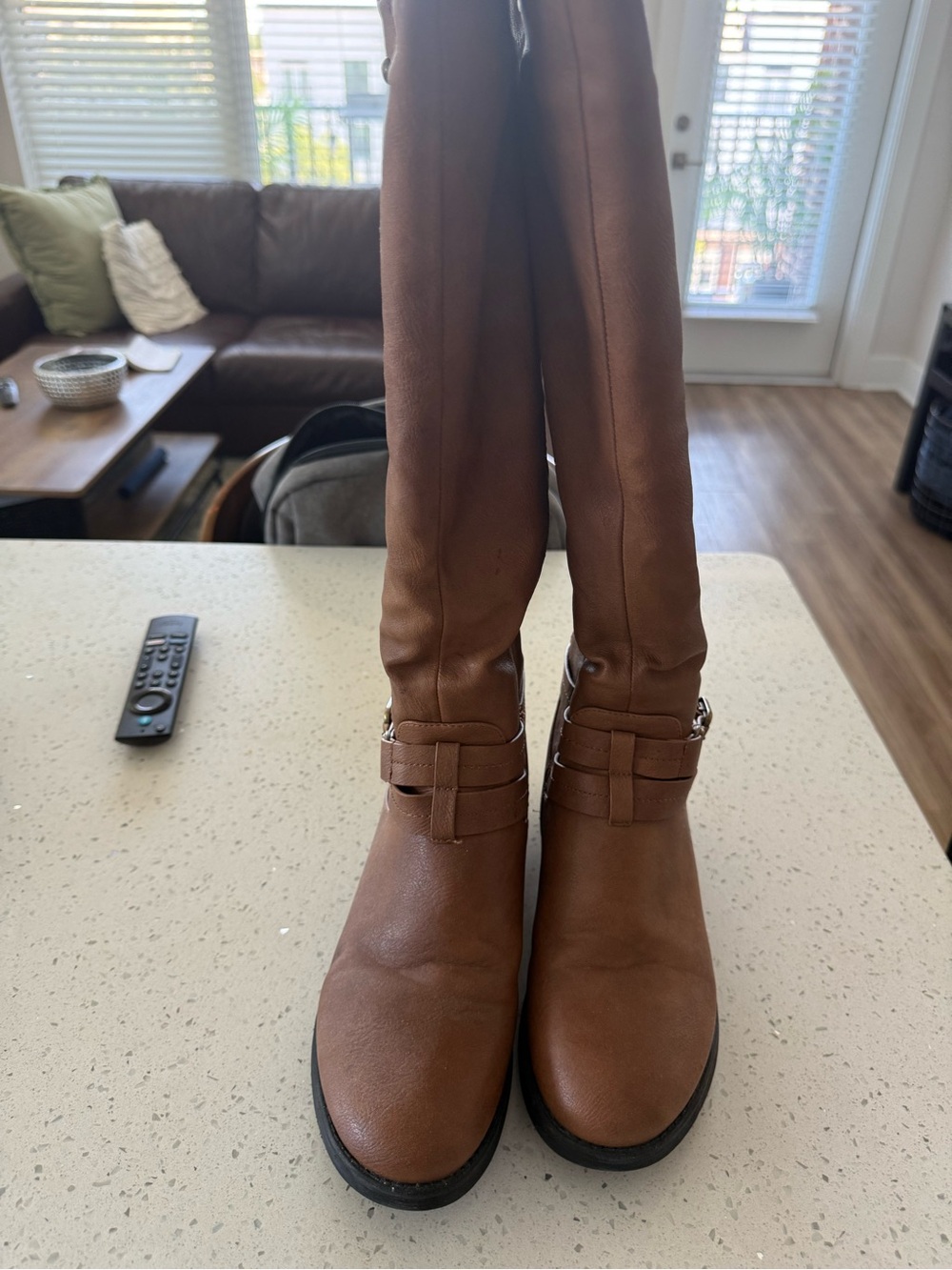Women's Tall Brown Riding Boots